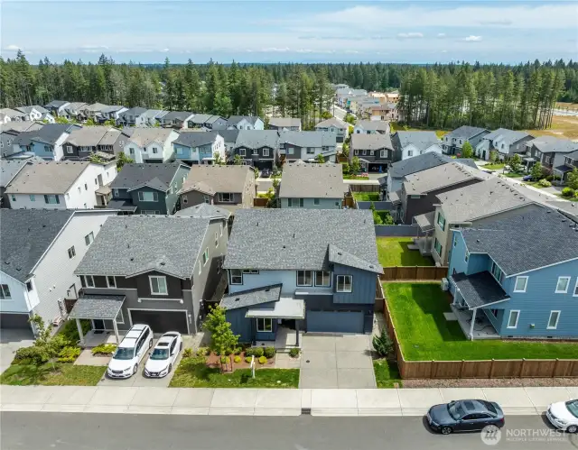 ocation in the neighborhood. This view is looking toward the east.