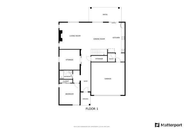 Matterport floor plan of the lower level. Pretty close to accurate.