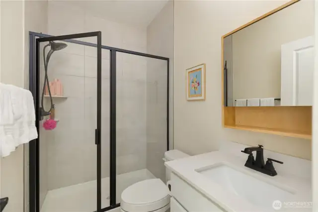 The main floor 3/4 bathroom.