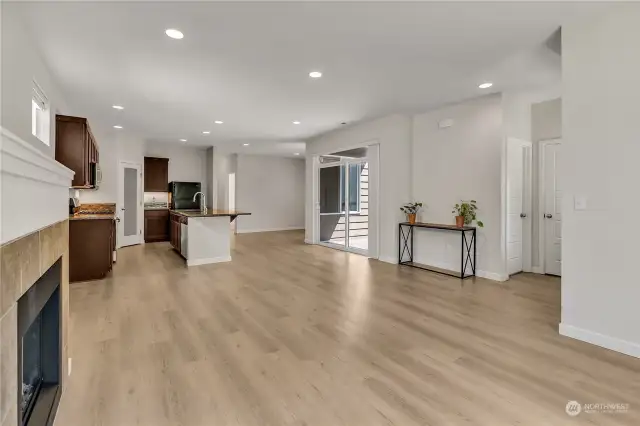 Open Concept Living Room/Kitchen/Dining Area