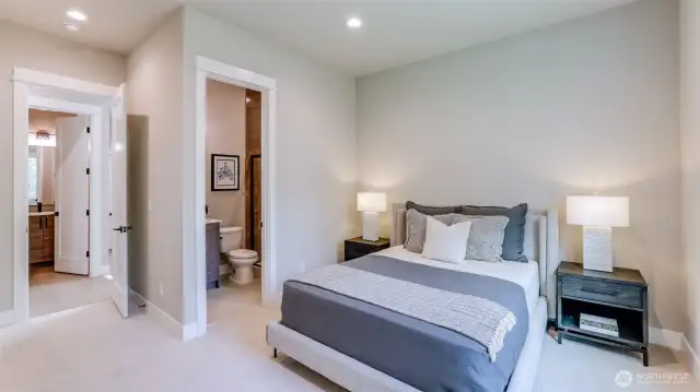 Guest Suite on the Main Floor. No compromising here! You can have your 2nd Primary AND a den.