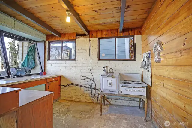 Open Kitchen Plumbed and Ready for Ideas~