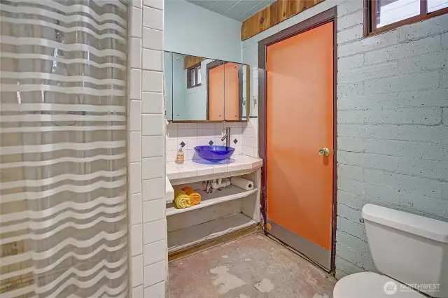 Bathroom w/ Exterior Door~