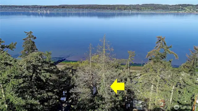 Looking Southwest for Maximum Sun Exposure, Past Livingston Bay towards Port Susan and Puget Sound~