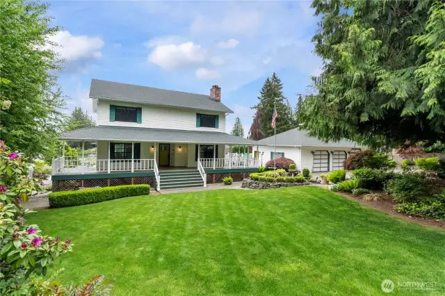Rare opportunity to own this Lake Tapps waterfront homestead.