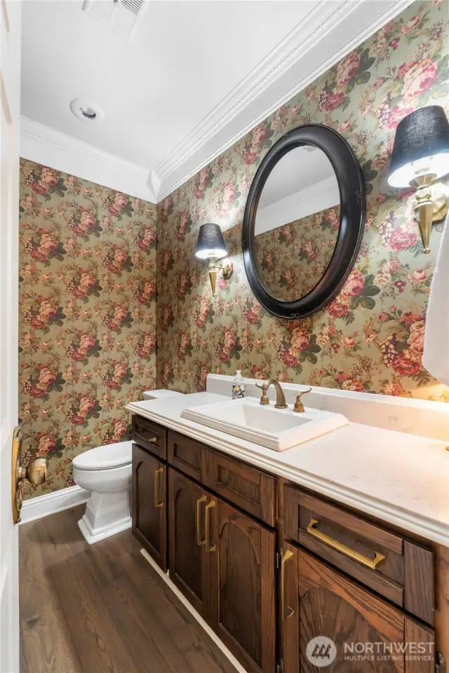 Main floor powder room