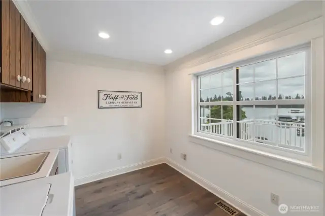 Main floor laundry room