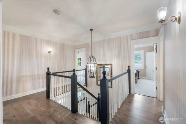 Upstairs landing with easy access to all 4 rooms