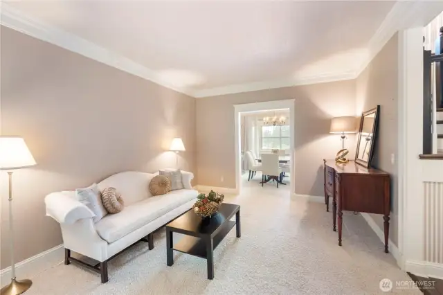 Formal living and dining rooms