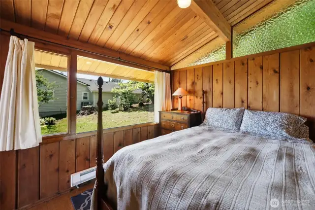 ThereBedroom number 1. are 2 roomy bedrooms.
