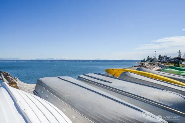The Camano Country Club has three private beaches in addition to the lagoon.  Store your boat, go crabbing, paddleboard and walk on the beaches.