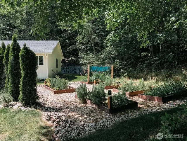 Garden area in back yard. #10920 Chaucer St SE, Olympia, WA 98501