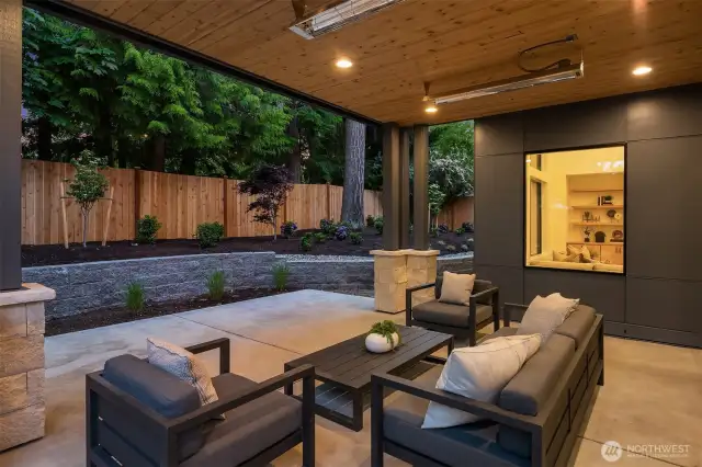 Private outdoor covered living area
