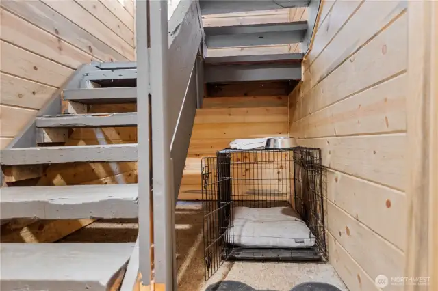 Stairs with Room for the Furry Friends.