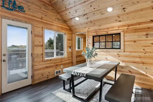 Dining with Access to the Deck!