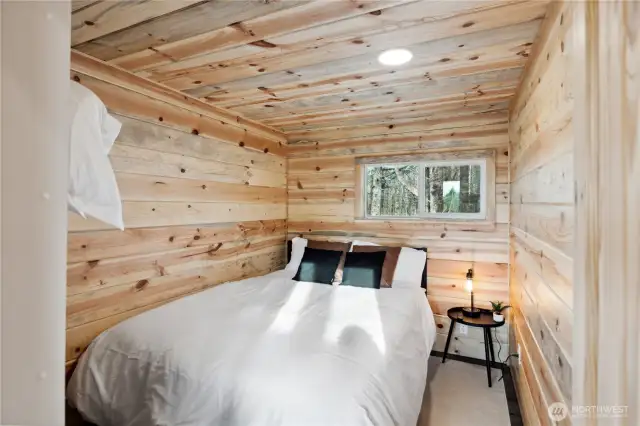 Bedroom One with Queen Size bed.