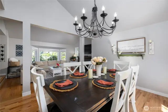 This home has a nice open floor plan but some separation too.