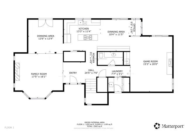 Main level floor plan