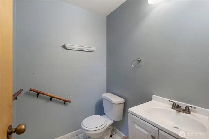 Main floor half bath.