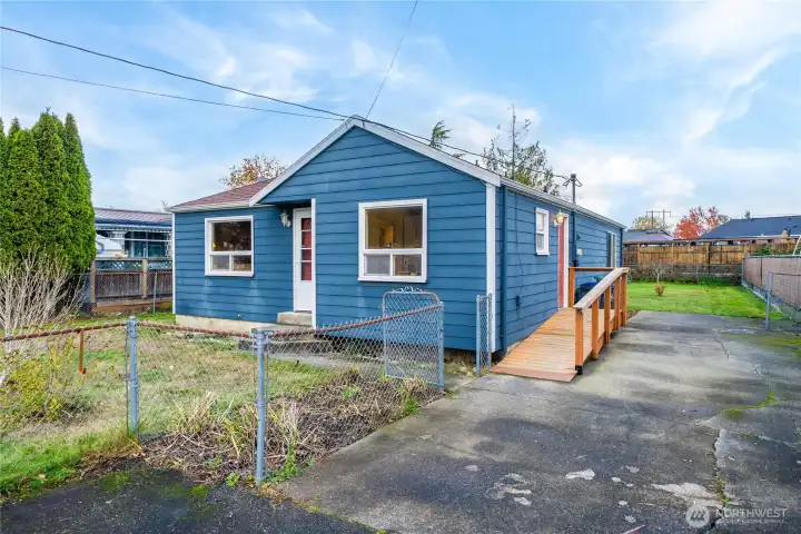 ADU ramp was installed a few years ago and is a great addition to the home.