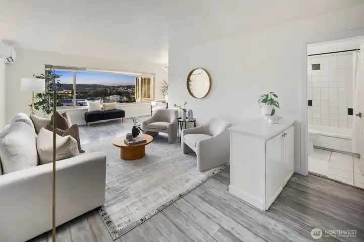 Bathroom out of main living space