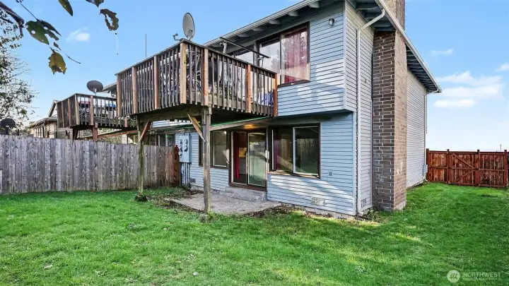 Unit 1 - Patio/Deck & Yard