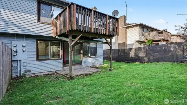 Unit 1 - Patio/Deck & Yard