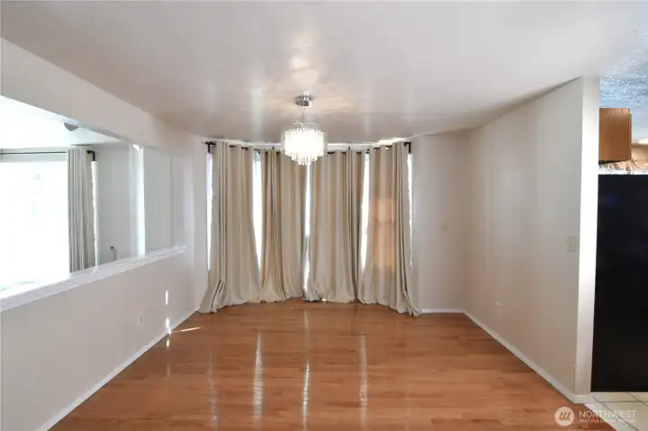 dining room with sliding glass door leading to deck