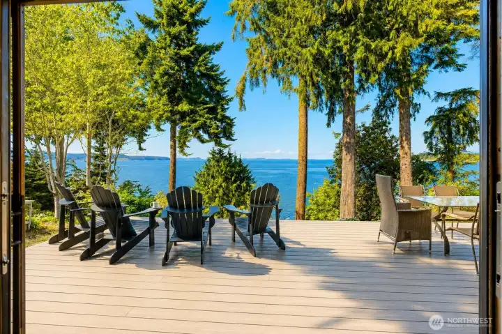 Step outside to your own private waterfront paradise, offering beach access, stunning views, and peaceful Camano Island living.