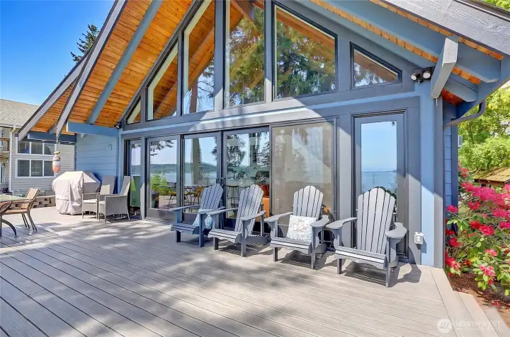 Beautiful new double-paned windows and sliding doors.