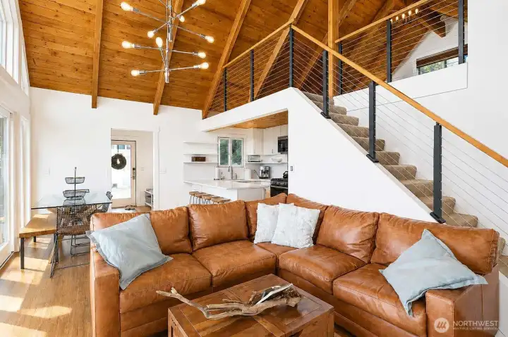 All furniture is available for sale with the home, offering a complete turn-key waterfront living experience.