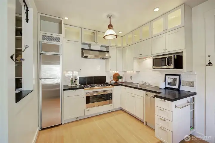 Spacious kitchen with plenty of storage
