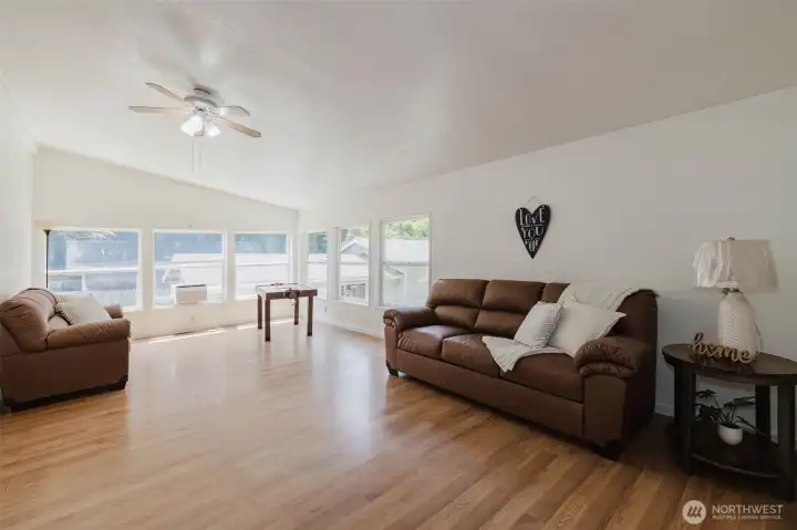 Large bright family room.