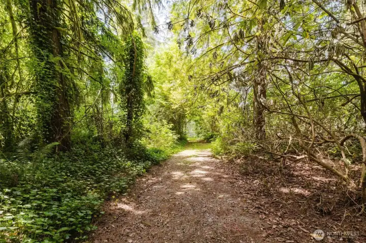 Tail to private access to lake.