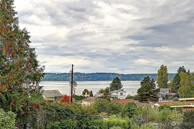 Nice territorial, water and mountain views looking out at Whidbey Island.