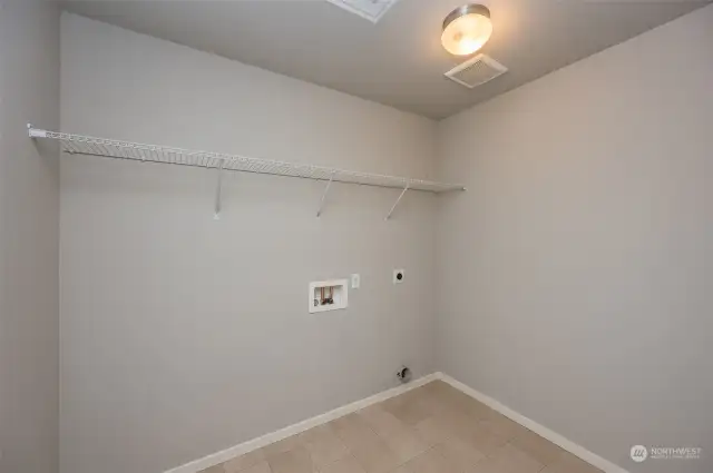 The laundry room is conveniently located upstairs!!!