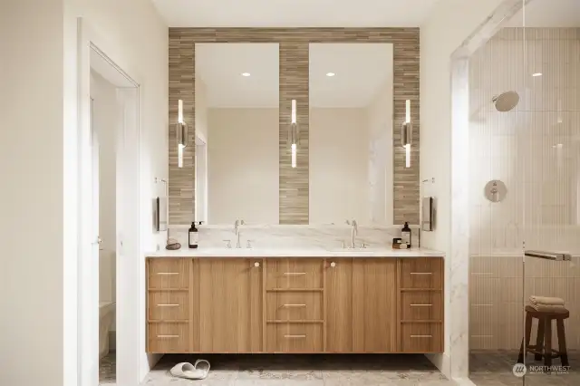 Primary Bathroom Rendering