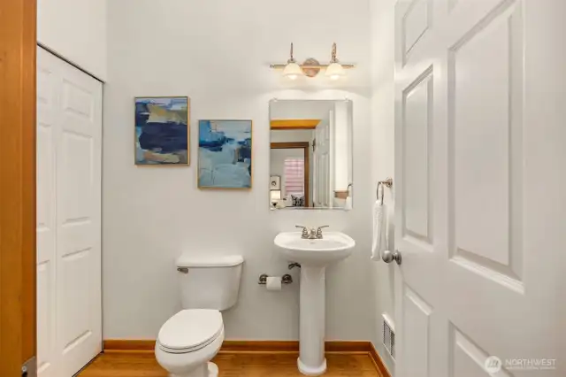 Main floor powder room.