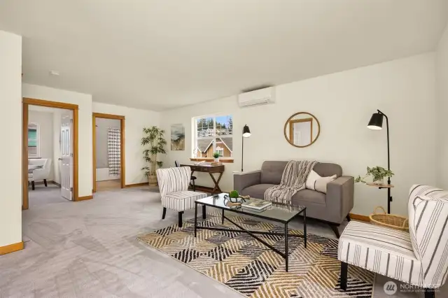 BOOM! Upper level family room/flex space is awesome!