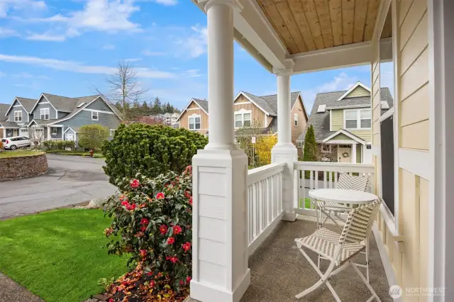Classic covered front porch.