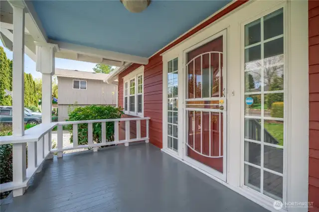 Covered front porch