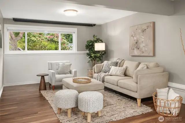 Downstairs living space!