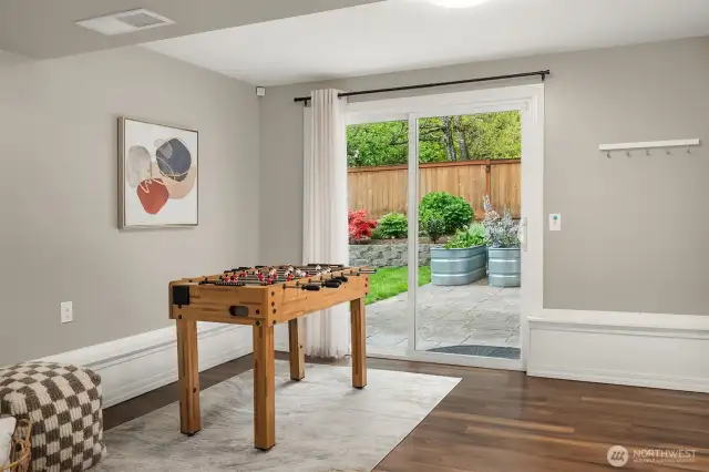 Slider to your backyard (laundry area is directly to the right)