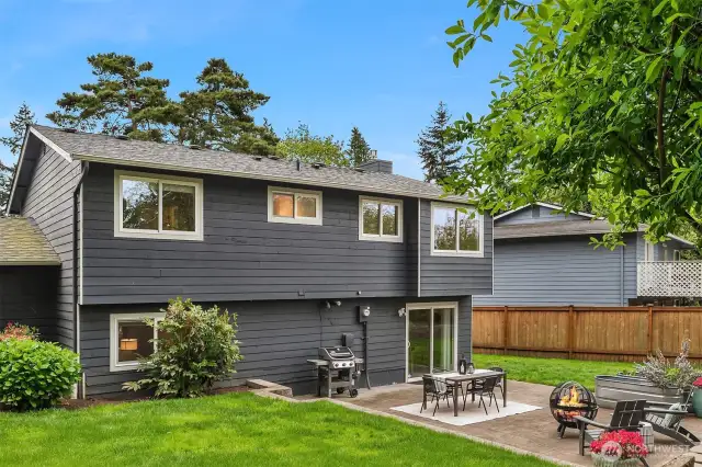 Your level-lot with SW exposure. Great for gardening, BBQs, or relaxing!