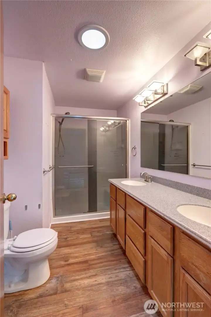 Primary bathroom.