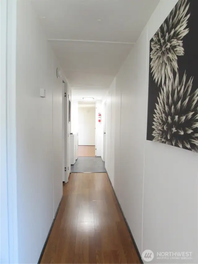 HALLWAY OFF LIVING ROOM.