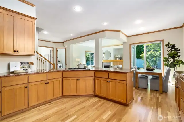 Tons of cabinet storage
