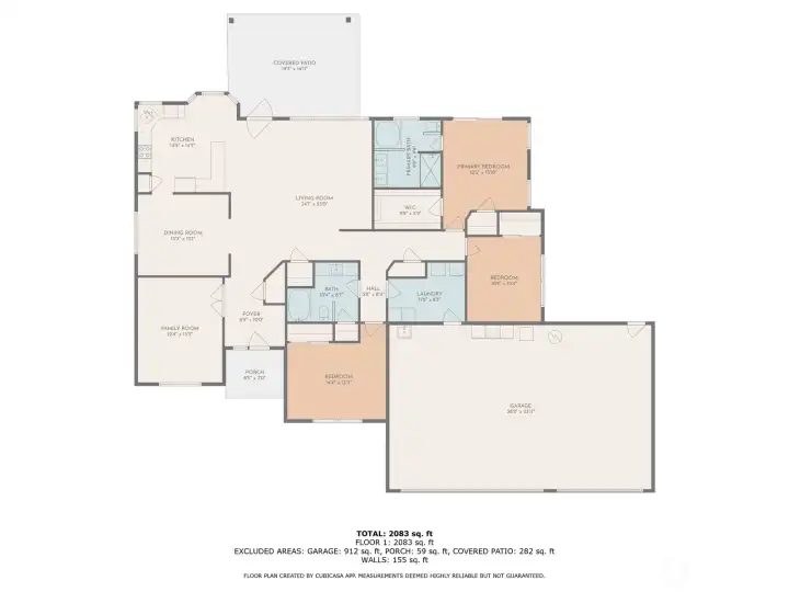 Floor plan w/ approximate dimensions
