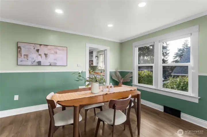 Large formal dining room