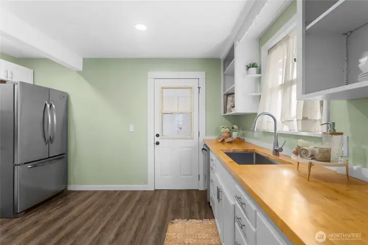 Back door to laundry room